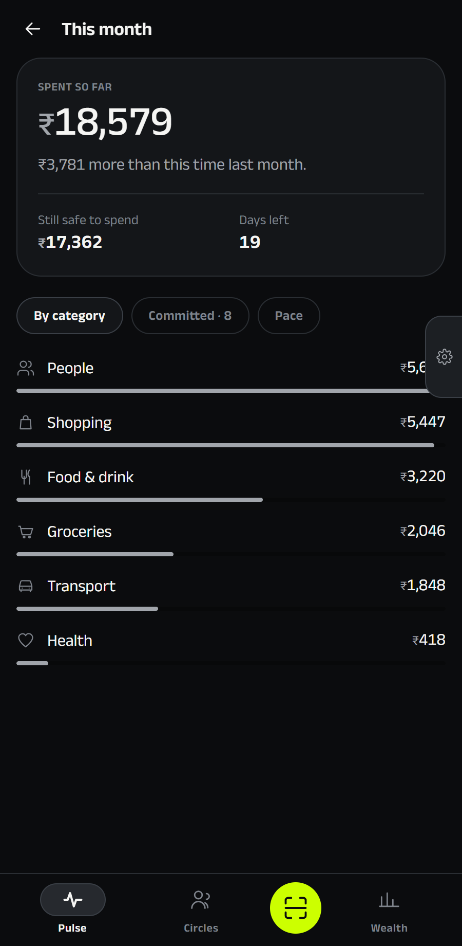 Safe to Spend Component