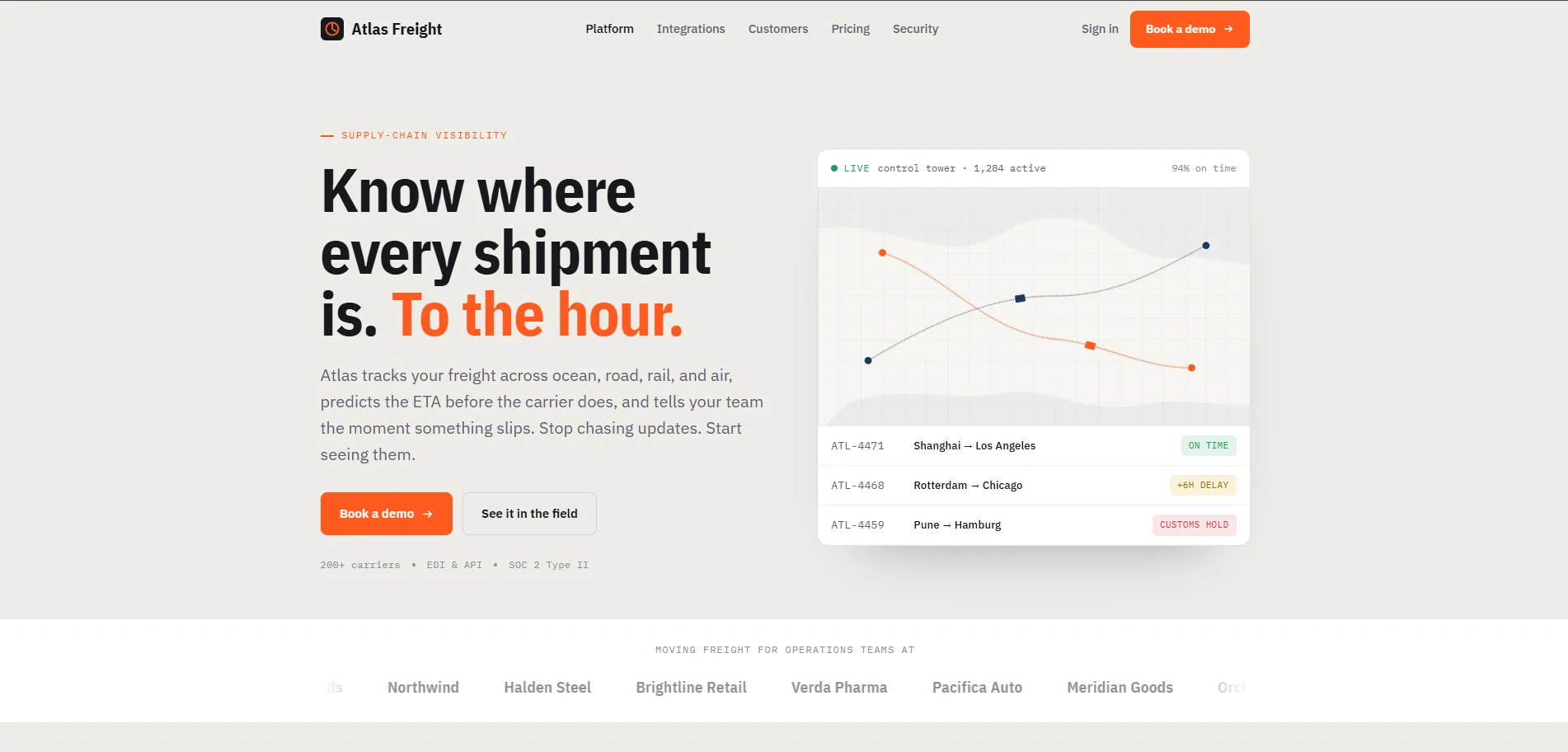 Atlas Freight · interface