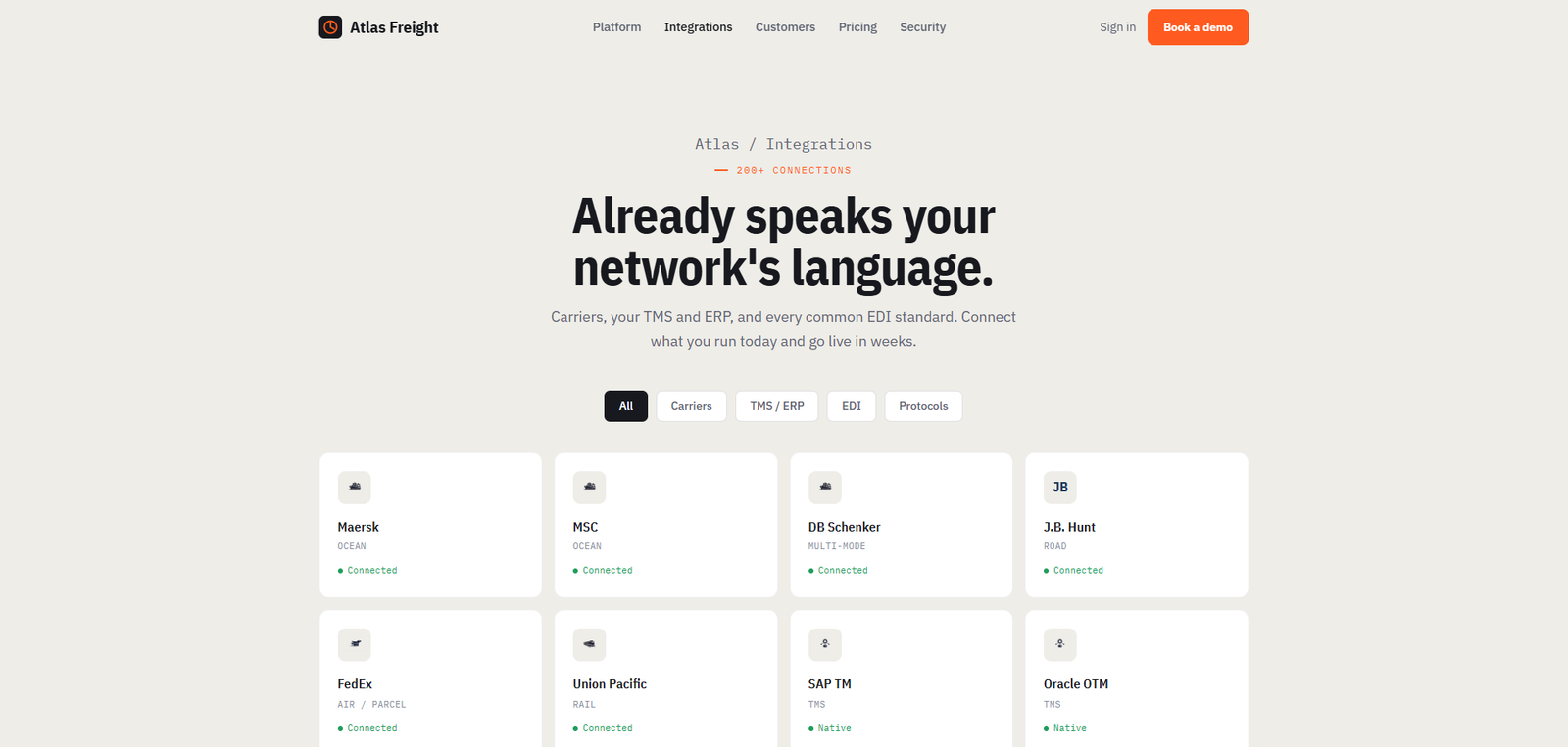 Atlas Freight — Control Tower Dashboard