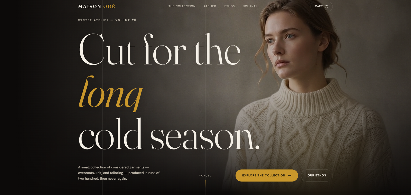 MAISON ORÉ — The Winter Atelier
