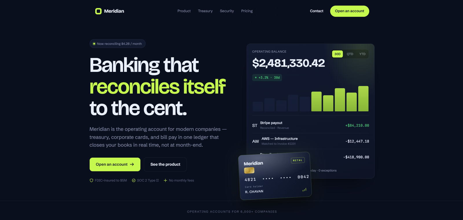 Meridian — Banking Platform