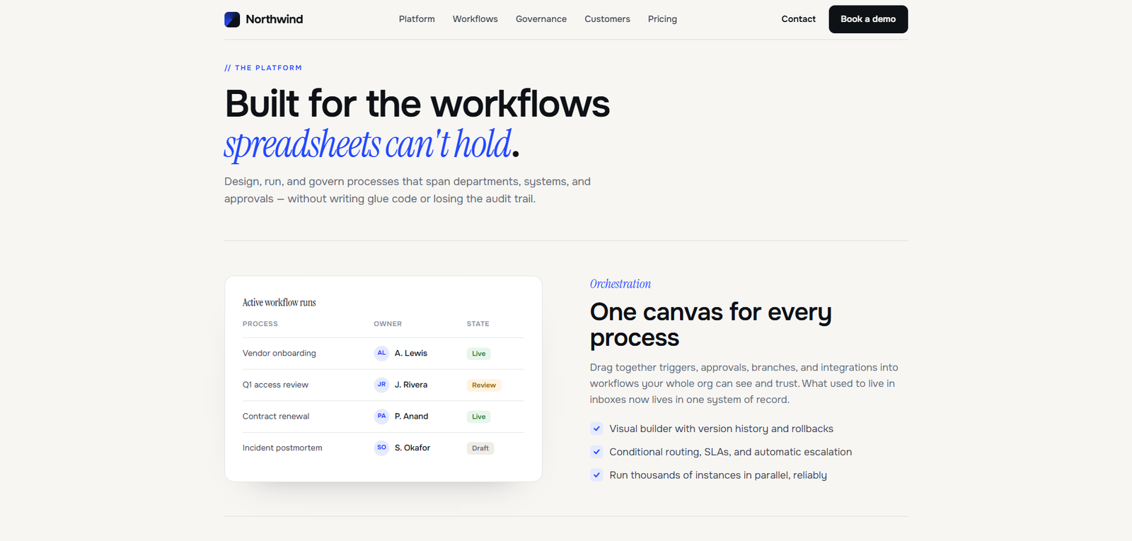 Northwind — Screen 2