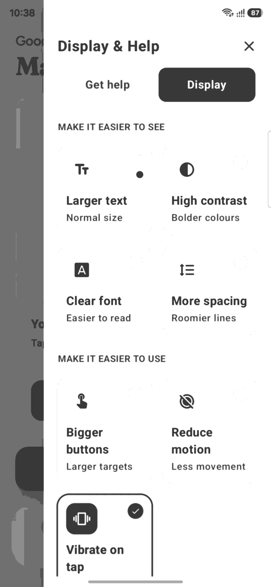 Low-fidelity structure study: accessibility