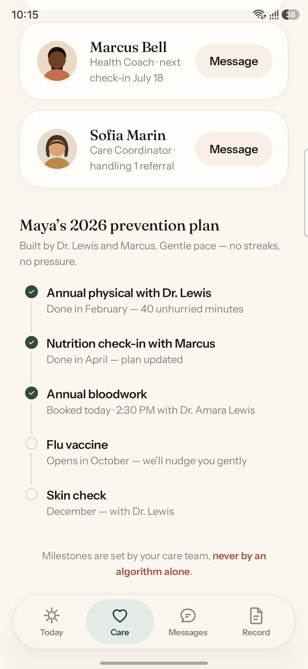 Prevention plan