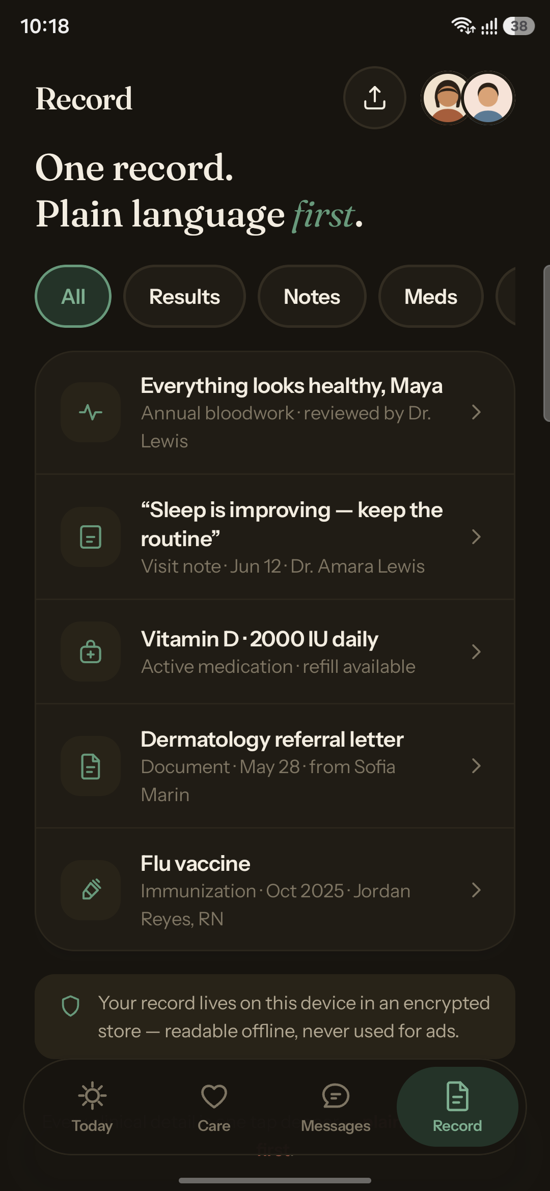 Candlelit dark mode