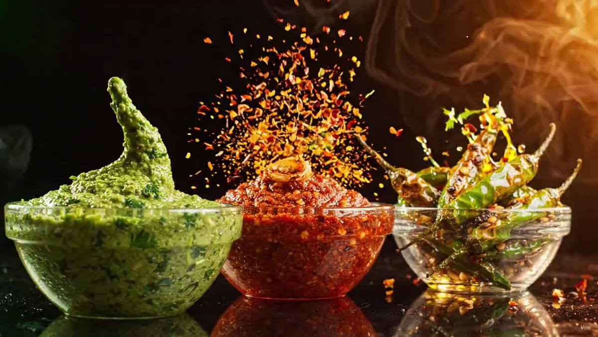 चटणीचा तडका · the three chutneys