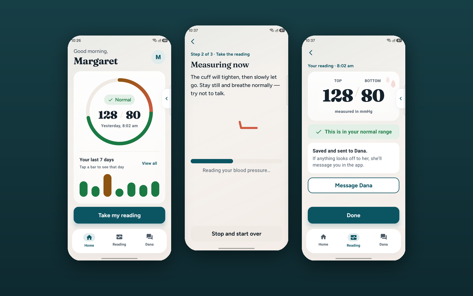 Vantage Care — senior-first blood pressure monitoring app