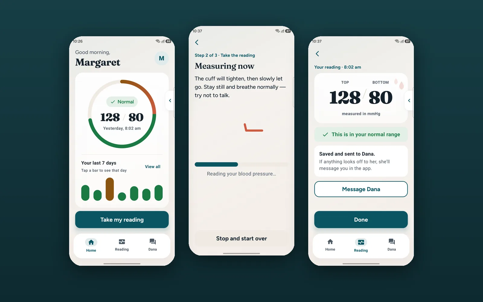 Vantage Care: senior-first blood pressure monitoring app