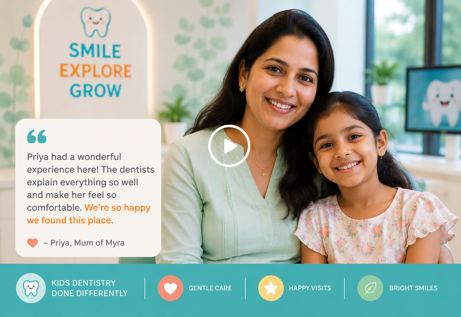 Priya and her child at Wonder Smiles
