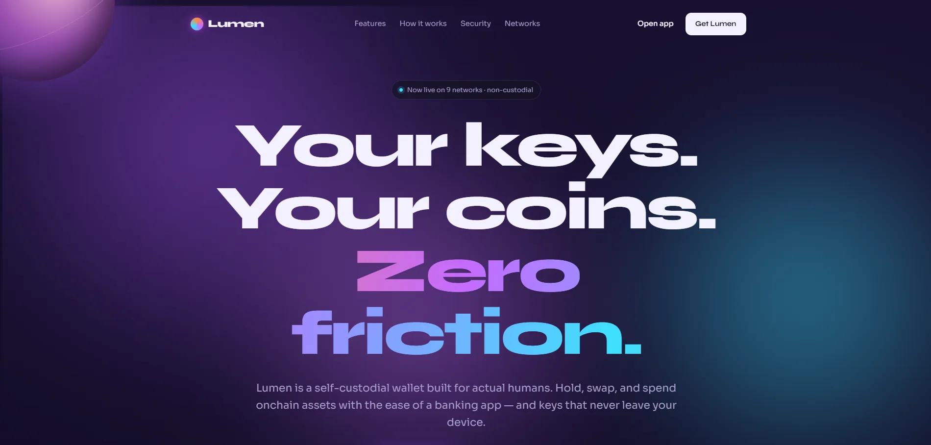 Lumen: Self-custodial Web3 Wallet